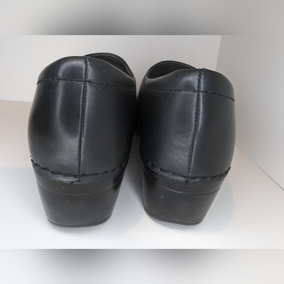 Dansko Stacie Black Leather Clogs Women's Size‎ 39 - Picture 5 of 12